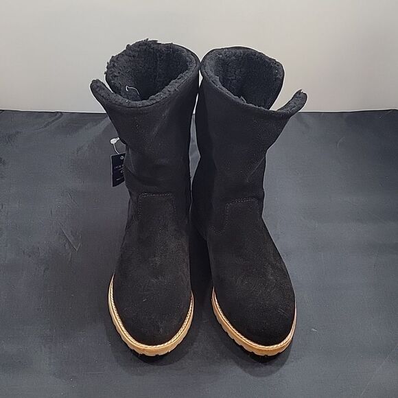 BRAND NEW JACK ROGERS SADIE SHERPA FAUX SUEDE SHEARLING LINED BOOTIES - Picture 2 of 16